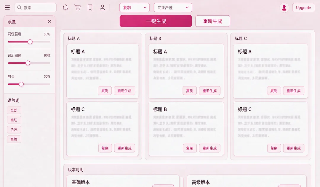 智能客服助手 界面截图